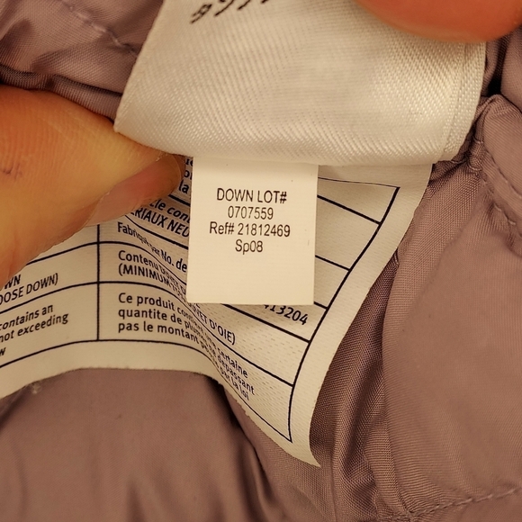 Eddie Bauer vest goose down quilted lavender lilac purple zip closure pockets S - Picture 11 of 13